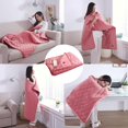 thumbnail image 2 of Electric Blanket Queen Size, USB Heated Blanket Machine Washable, Super Cozy Soft Electric Heated Shawl, 3 Heating Levels Auto Shutoff (Color : Pink, Size : 75 * 120cm), 2 of 7
