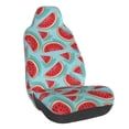 thumbnail image 1 of Wukai Watermelon Full Set Car Seat Covers with Soft Padding Universal Auto Front Seats Protector and Cushion Mat, 1 of 5