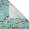 thumbnail image 6 of Ambesonne Forest Valance & Curtain, Bird Sika Deer Japanese Art, 55"x24", Seafoam and Umber, 6 of 7