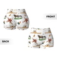 thumbnail image 3 of Sikiie Cute Farm Print Workout Shorts Women Scrunch Butt Gym Shorts Seamless High Waist Tummy Control Yoga Biker Athletic Shorts, 3 of 5