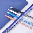 thumbnail image 4 of 10Pcs A4 Size Zipper File Bags 5 Colors Transparent Waterproof PVC Bag for Office Stationery Storage and Business Document Organizer, 4 of 8