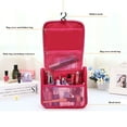 thumbnail image 6 of Fashion Hanging Cosmetic Bag with Handle Multipurpose Waterproof Wash Bag Travel Storage Supplies (rose red), 6 of 7