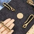 thumbnail image 3 of 3Pcs U Shape Hook Keychain Japanese Fish Hook Key Chain Brass Solid Bronze Key Buckle Belt Clip Holder for Women Men Wallet Badge Bronze, 3 of 6
