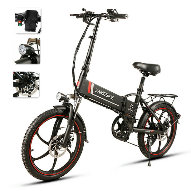 20 Inch Folding Electric Power Assist Electric Bicycle - Walmart.com
