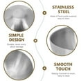 thumbnail image 4 of Safeglitz Large 304 Stainless Steel Salad Bowls - Set of 4 Silver Mixing Bowls for Baking, Serving, Soups, Kitchen Essentials, 4 of 6