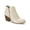Ecru Smooth, variant on Womens Masrinaa Microsuede Ankle Booties