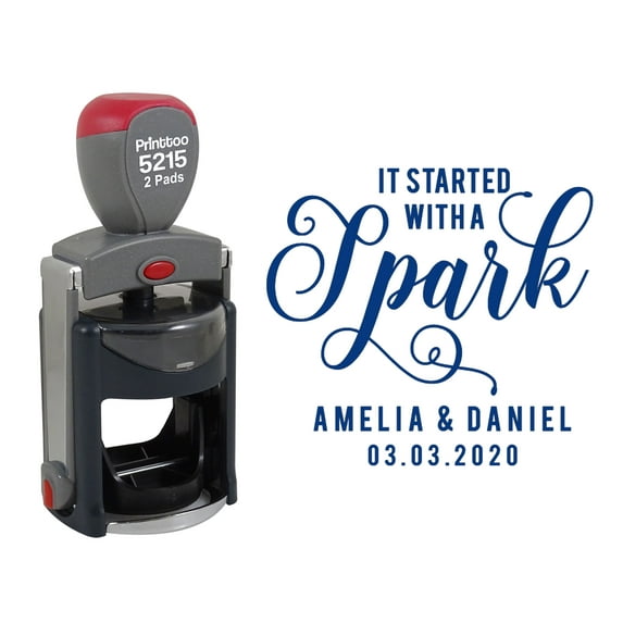 Printtoo E-MAILED Self Inking Rubber Stamp Office Stationary Stamp-Black