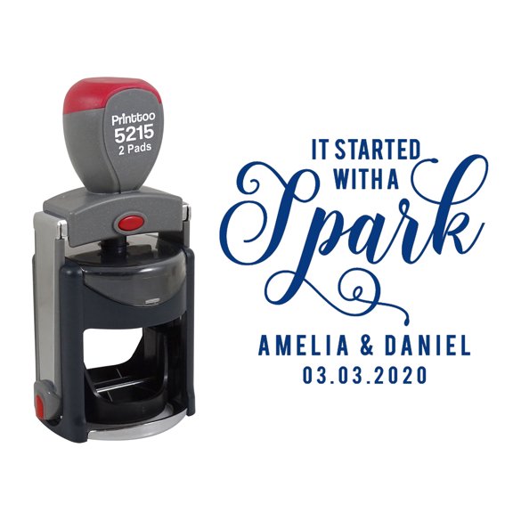 Printtoo E-MAILED Self Inking Rubber Stamp Office Stationary Stamp-Black