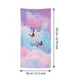 thumbnail image 3 of yulier Butterfly Beach Towel 31"x63" Microfiber Camping Towels Girls Beach Towel Soft Beach Blanket Beach Pool Travel Swimming Bath Shower Towel, 3 of 8