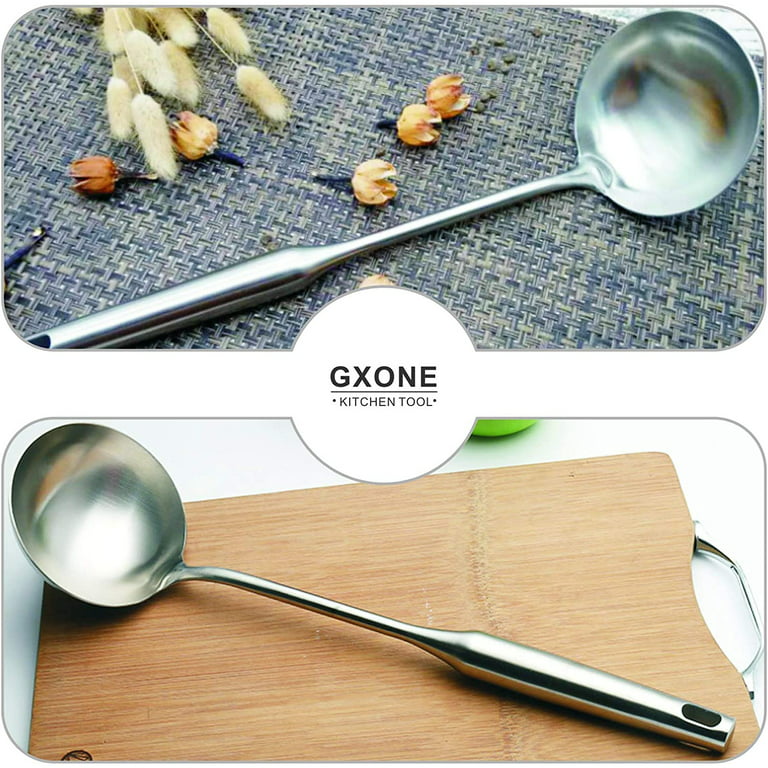Stainless Steel Thickened Spoon - Creative Long Handle Design For Hot Pot  Soup Ladle - Essential Kitchen Tool For Restaurants - Temu