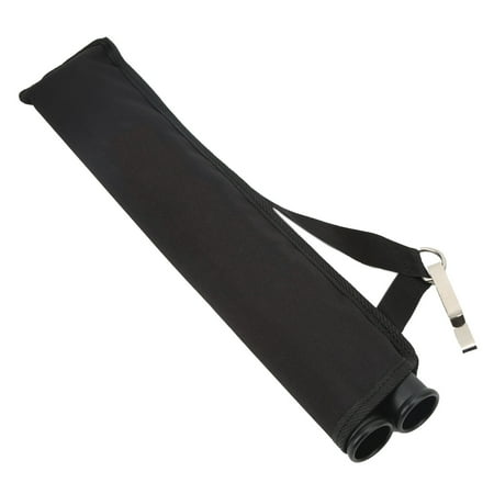 Xirurus Double Tube Archery Quiver Oxford Cloth Waist Belt Arrow Holder Bag Black for Bow Target Shooting Practice (18.1x3.5x1.6 inches / 46x9x4 cm)