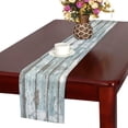 thumbnail image 2 of MKHERT Old Solid Wood Slats Rustic Shabby Table Runner for Office Kitchen Dining Wedding Party Banquet 16x72 Inch, 2 of 3