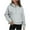 Gray, variant on Aofany Sweatshirt for Women Half Zip Cropped Pullover Fleece Hoodies Fall Winter Tops Thumb Hole