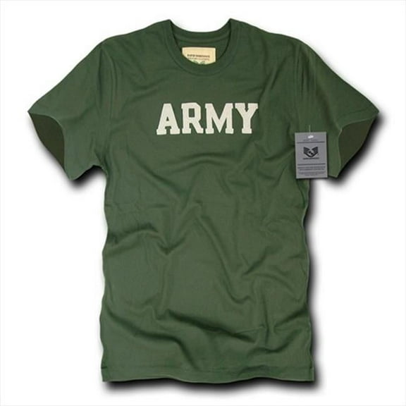 R54-ARM-SND-04 Oceanside, Applique Military T-Shirts, Army, Sand, X-Large