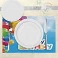 thumbnail image 3 of Ambesonne Colorful Place Mats Set of 4, Vibrant Balloons Sky, Standard Size, Multicolor, 3 of 6