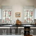 thumbnail image 4 of Kitchen Curtains and Valance Set 36 Inch Tier Pioneer Colorful Floral 3 Pieces Set Dining Room Small Curtain Drapes Cafe Curtains Valance for Home Decor Rod Pocket, 4 of 6