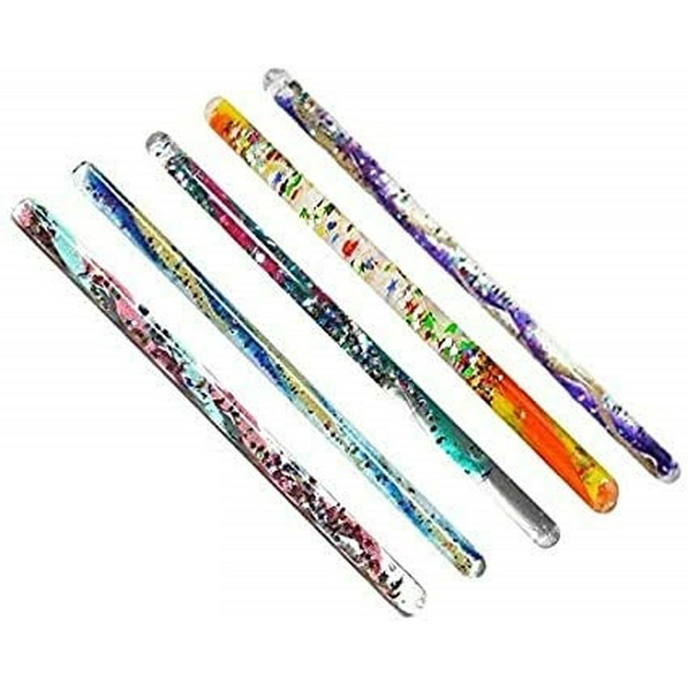Spiral Mystical Glitter Wand (Assorted Colors) (4Pack)