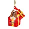 thumbnail image 2 of Christmas Acrylic Dogs Decorations  Acrylic Flat Christmas Tree Hanging Ornaments  Dog Pendant For Tree / Car / Backpacks, 2 of 4
