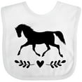 thumbnail image 3 of Inktastic Horse for Girls Girls Baby Bib, 3 of 4