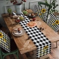 thumbnail image 2 of Nappe Décorative en Coton Long Motif Tournesol à Carreaux, 2 of 5