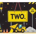thumbnail image 3 of Construction Themed Yellow Sign Two Banner Backdrop Decor for Party Photography Props Kids Birthday Celebrations Decorations, 3 of 7