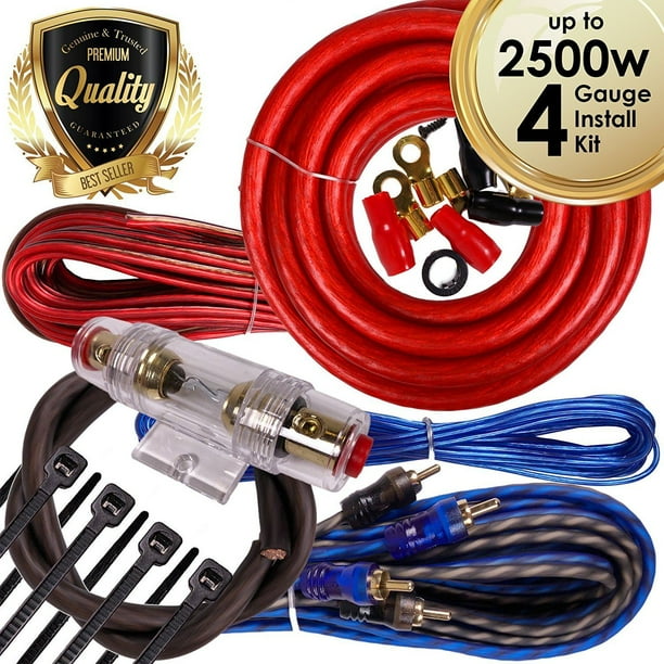 Complete 2500w 4 Gauge Car Amplifier Installation Wiring Kit Amp Pk3 Ga Red Com Complete 2500w 4 Gauge Car Amplifier, What Is The Best Amp Wiring Kit