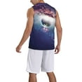 thumbnail image 2 of Sikiie Planets Stars And Galaxies Basketball Jersey Reversible Men's Mesh Athletic Sports Shirts Training Practice S-4XLMedium, 2 of 6