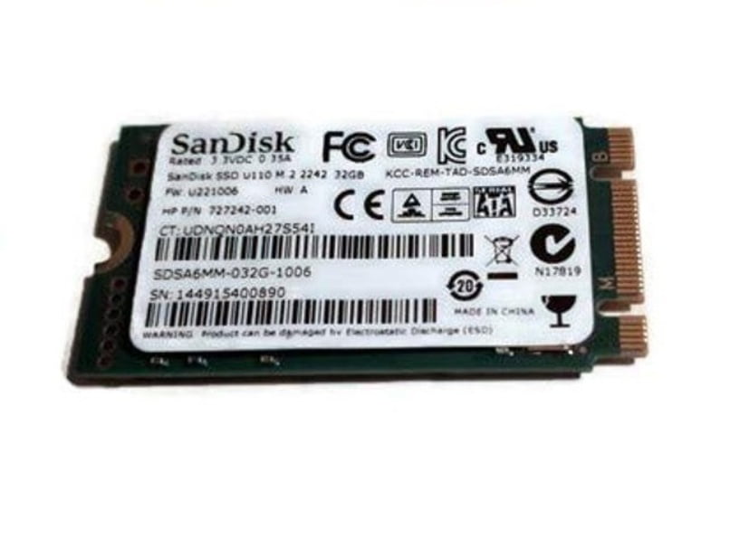 SanDisk SSD SDSA6DM-032G-1006 32GB mSATA Solid State Drive 