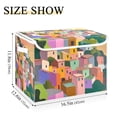 thumbnail image 5 of Yayeee Collapsible Cube Storage Bin with Lid Fabric Closet Decorative Basket with Handles, Purple Cityscape Painting, 5 of 7