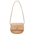 thumbnail image 2 of Bolsa Bolso de hombro pequeño con solapa para mujer de cuero PU de color sólido (marrón) Ehuebsd Nuevos Originales, 2 of 9