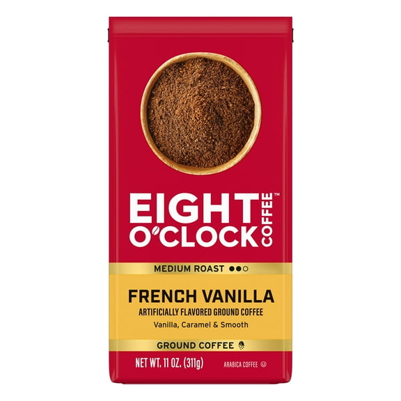 Eight O'Clock Coffee Medium Roast Ground French Vanilla Coffee 11 oz