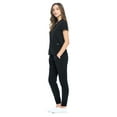 thumbnail image 3 of DAGACCI V-Neck 4-Way Stretch Jogger Scrub Set (Men's or Women's), 3 of 5