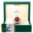 thumbnail image 6 of Pre-Owned Rolex Datejust 41MM 126300 Red Roman Diamond Dial Smooth Bezel Stainless Steel Jubilee Bracelet, 6 of 8