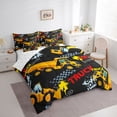 thumbnail image 3 of Homewish Cartoon Truck 7-Piece Twin Bedding Set - Car Theme Kawaii Tractor, 3 of 8