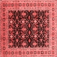 thumbnail image 1 of Ahgly Company Indoor Square Oriental Red Traditional Area Rugs, 4' Square, 1 of 4