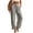 04-Gray, variant on Women Flowy Linen Palazzo Pants Drawstring Waist Baggy Harem Pants For Beach Vacation