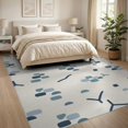 thumbnail image 3 of ODIKA 8'x10' Blue Teal Abstract Geometric Scattered Washable Area Rug Contemporary Minimalist Shapes Modern Durable, Non-Slip for Living Room, Under Sectional, Family, 3 of 7