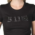 thumbnail image 6 of 5.11 Tactical Women's Legacy Topo Fill Tee, Poly-Cotton Fabric, Moisture-Wicking, Style 31014ABCF, Black Heather, X-Large, 6 of 6