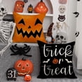 thumbnail image 3 of Halloween Pillow Covers 18x18 Set of 4 Halloween Decor Grimace Pumpkins Trick or Treat Halloween Decorative Pillow Covers for Home Sofa Chair 003A, 3 of 6