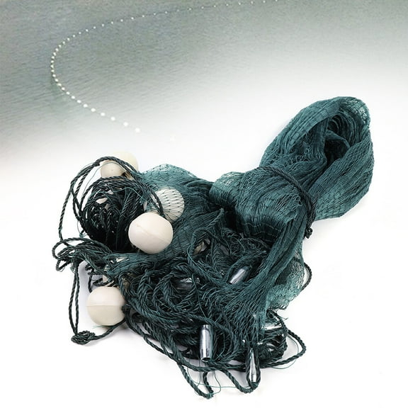 TFCFL 65Ft/33Ft Fishing Drag Net Beach Seine Bait Seine Nylon Mesh Fish Net Hand Made