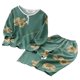 thumbnail image 2 of Conjuntos de blusas y camisas de cuello redondo y manga corta para niños de verano, ropa de casa estampada de manga corta para niños y niñas., 2 of 5