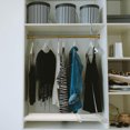 thumbnail image 4 of OULII 1 Set Wardrobe Organizer Shelf Divider Stainless Steel for Garages, 4 of 8
