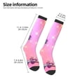 thumbnail image 2 of Goofa Trolls Band Together Pattern Adult Stockings, Color-Block Knee High Socks, Comfortable and Breathable, Soft and Stretchable, Sports, and Decoration, 2 of 6