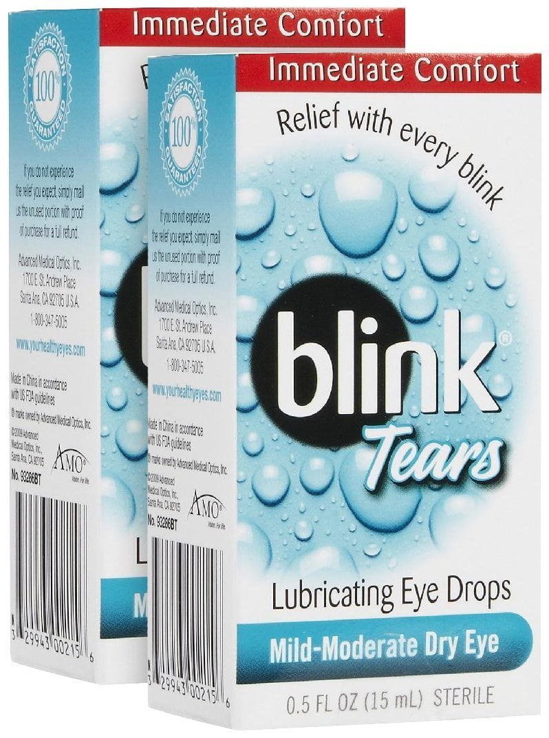AMO Blink Contacts Lubricant Eye Drops for Soft and RGP Lenses By Blink