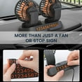 thumbnail image 3 of Electric Car Fan 2 Speed Adjustable Dual Head Car Cooling Fans 360 Rotatable Car Dashboard Fan, 3 of 10