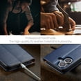 thumbnail image 5 of Allytechgroup Wallet Case for Apple iPhone 16, Premium Leather Flip Stand Cards Holder Business Type RFID Blocking Shockproof Phone Case Cover for iPhone 16, Blue, 5 of 7