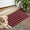 Red and Black, variant on Black White Small Checkered Pattern Door Rugs,Washable Non Slip Door Mats Indoor,Decorative Door Mats,Entry Mat Indoor for Entrance,Bedroom,Kitchen,Bathroom,17"x30"
