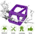 thumbnail image 7 of Unique Bargains Bicycle Pedal Nylon Without Reflective Strips Purple Fit 14mm Axles Non-Slip Bicycle Pedal for BMX MTB Road Bikes 1 pair, 7 of 7