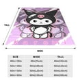 thumbnail image 4 of Lsque Sanrio Pattern Fuzzy Fleece Throw Blanket Extra Large,Super Soft,Fluffy and Warm Blankets for Couch,Bed,All Season Use (40"x30"), 4 of 7