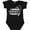 AB-Black, variant on I Hooked Pawpaw's Heart with Fishing Rod Boys or Girls Baby Bodysuit